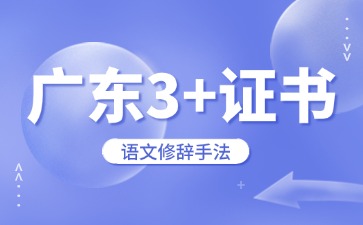 广东3+证书语文修辞手法