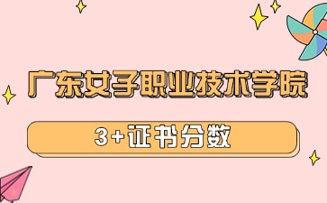 广东女子职业技术学院3+证书录取线