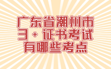 广东省潮州市3+证书考试有哪些考点