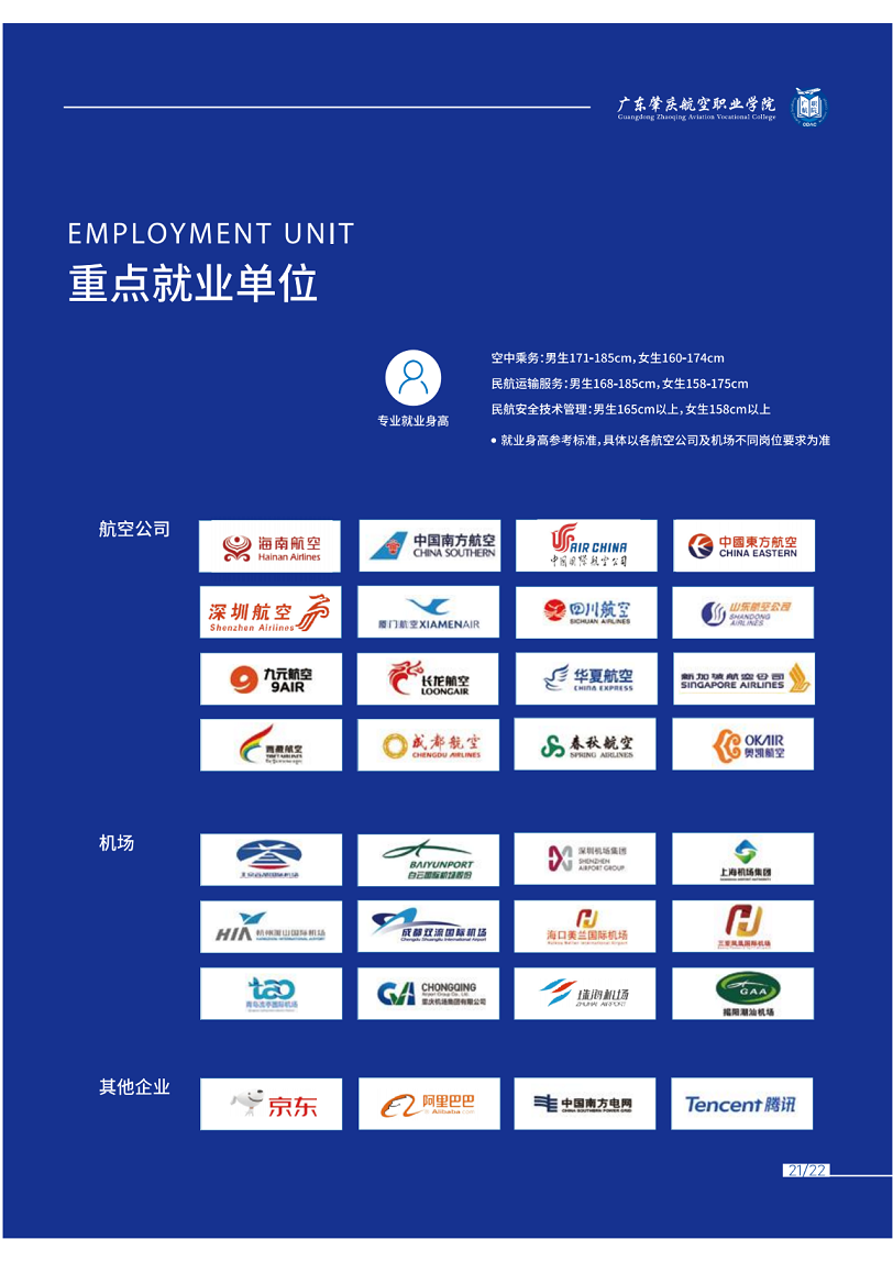 广东肇庆航空职业学院春季招生简章23